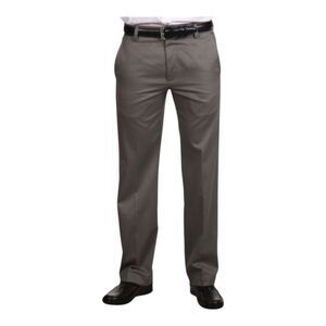 NWT Dockers Signature Khaki D1 Slim Fit Flat Front Dress Pants 36 x 34 Dark Gray